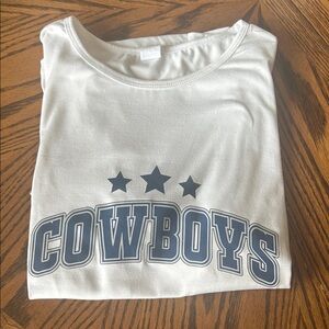 Women’s  White Cowboys Shirt